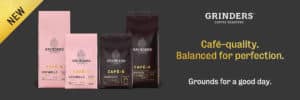 Grinders Coffee launches premium Café-Q range to supermarkets nationwide.