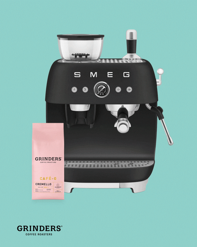 Win a SMEG Coffee Machine with Grinders Coffee